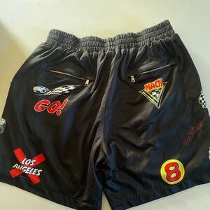 Mach Black Graphic Men's Athletic Shorts